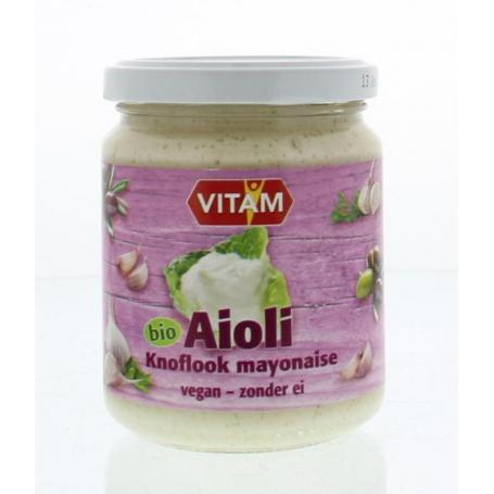 Aioli knoflook mayonaise bio van Vitam