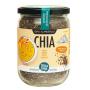Raw chia zaad in glas bio van Terrasana