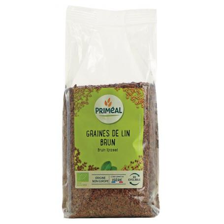 Lijnzaad bruin bio van Primeal