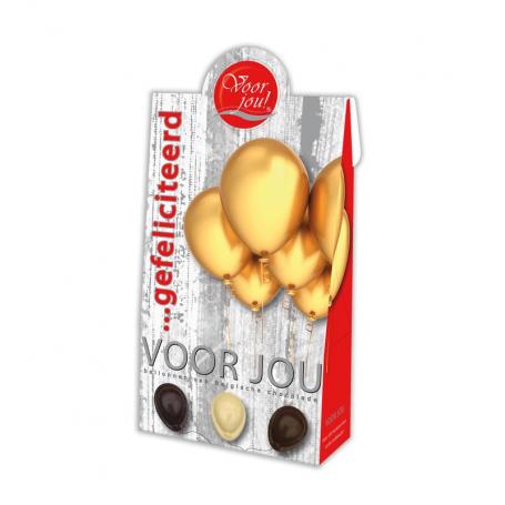 Cadeau doos young ballonnen gefeliciteerd van Voor Jou!