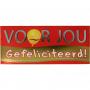 Wensreep melkchocolade gefeliciteerd van Voor Jou!