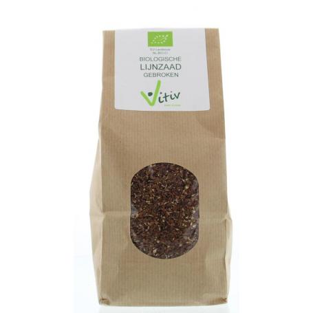 Lijnzaad gebroken bio van Vitiv
