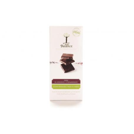 Choco stevia tablet puur bosbes aardbei van Balance