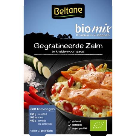 Gegratineerde zalm kruiden bio van Beltane
