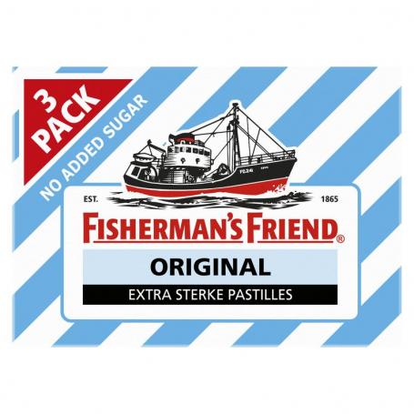 Original suikervrij 3-pack van Fishermansfriend