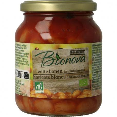 Witten bonen in tomatensaus bio van Bionova