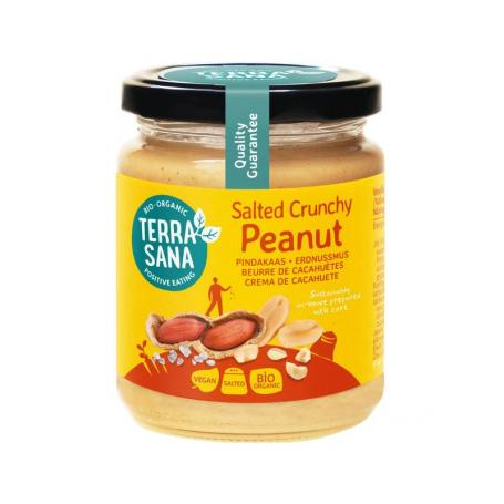 Pindakaas crunchy met zeezout bio van Terrasana