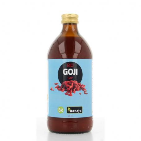 Goji premium 100% sap glas fles bio van Hanoju