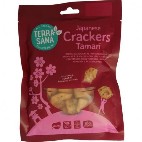 Japanse bruine rijstcrackers eko van Terrasana