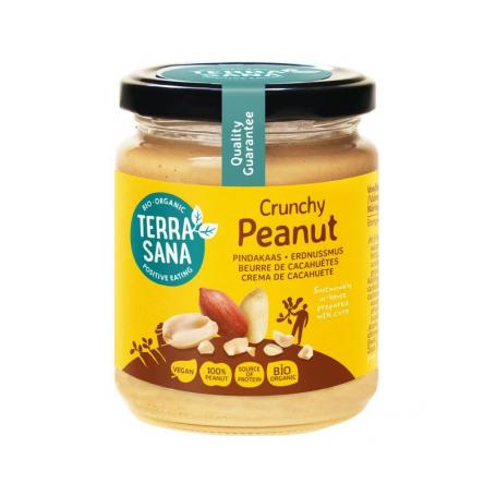 Pindakaas crunchy zonder zout bio van Terrasana