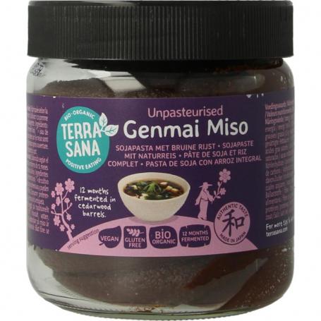 Genmai miso ongepasteuriseerd glas bio van Terrasana