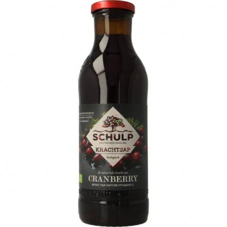 Krachtsap cranberrysap puur bio van Schulp