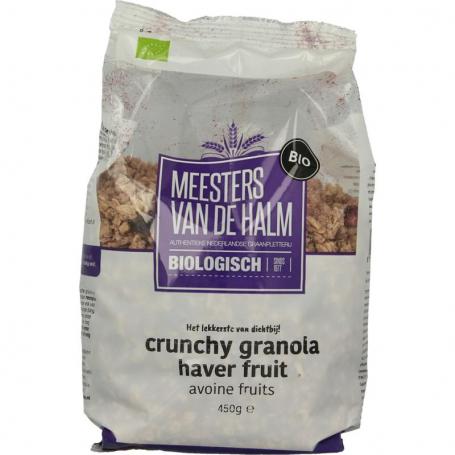 Haver crunchy fruit bio van De Halm