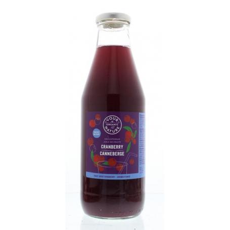 Vruchtensap cranberry ongezoet bio van Your Organic Nat