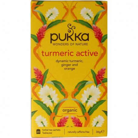 Tumeric active tea bio van Pukka