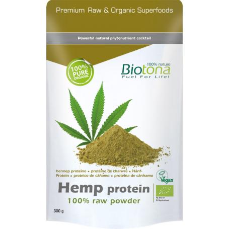 Hemp raw protein powder bio van Biotona