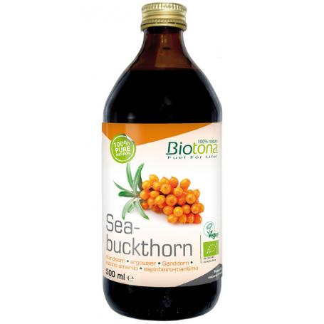Seabuckthorn juice bio van Biotona