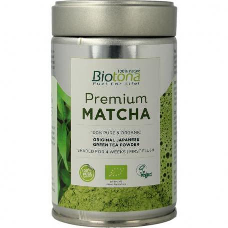 Premium matcha tea bio van Biotona