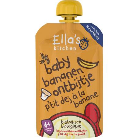 Baby ontbijtje banaan 6+ maanden bio van Ella's Kitchen