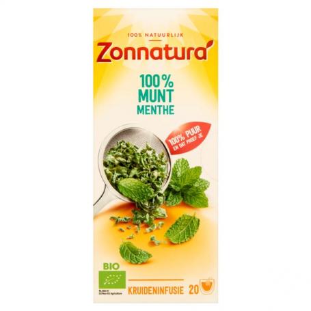 Munt thee 100% bio van Zonnatura
