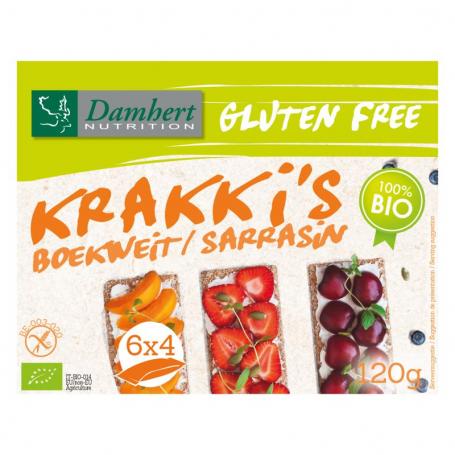 Boekweit krakki s glutenvrij bio van Damhert