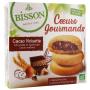 Gevulde koekjes hazelnoot choco bio van Bisson