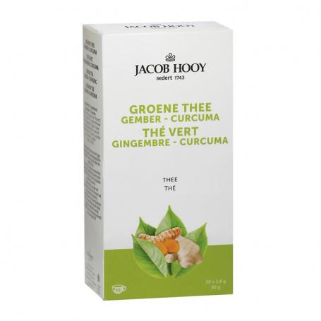 Groene thee gember curcuma thee van Jacob Hooy