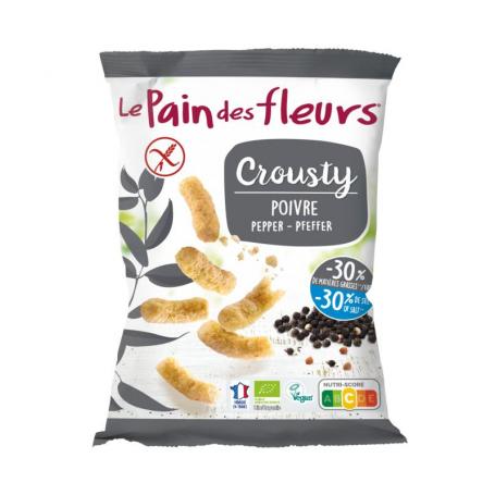 Crousty chips peper glutenvrij bio van Pain Des Fleurs