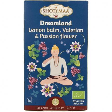 Dreamland lemon balm, valerian & pass flower bio van Shoti Maa