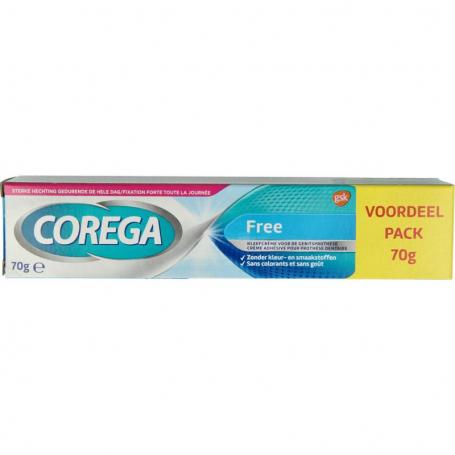 Free kleefcreme voor het kunstgebit van Corega