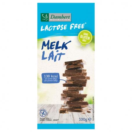 Chocoladetablet melk glutenvrij en lactosevrij van Damhert