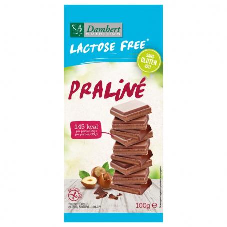 Chocoladetablet praline glutenvrij en lactosevrij van Damhert