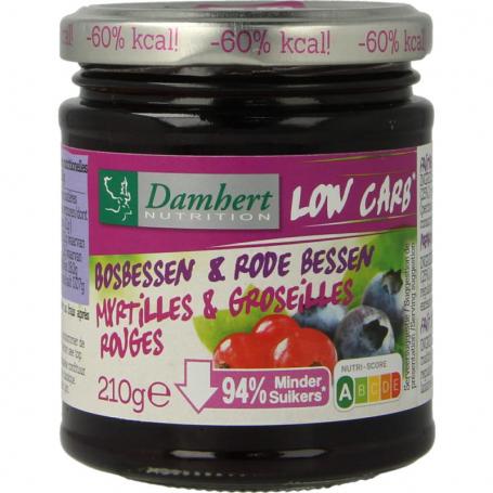 Confituur bosbes/rode bes low carb van Damhert