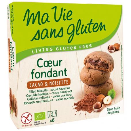 Koekjes met creme choco/hazelnoot glutenvrij bio van Ma Vie Sans