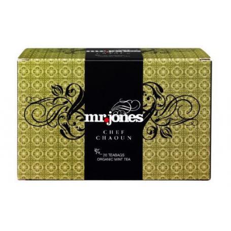 Chef chaoun munt thee bio van Mr Jones