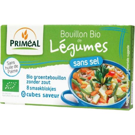 Groentebouillon blokjes zonder zout 9 gram bio van Primeal