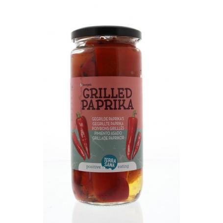 Gegrilde paprika eko bio van Terrasana