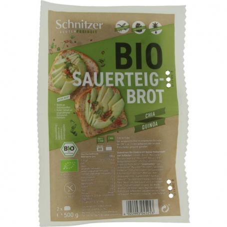 Brood chia & quinoa glutenvrij bio van Schnitzer