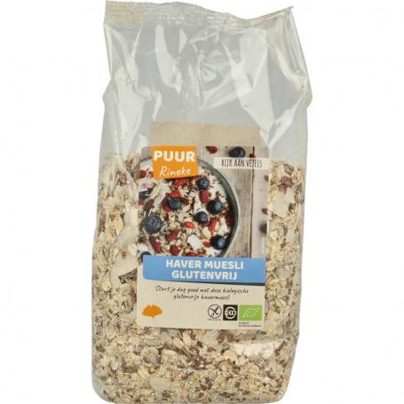 Haver muesli glutenvrij bio van Puur Rineke
