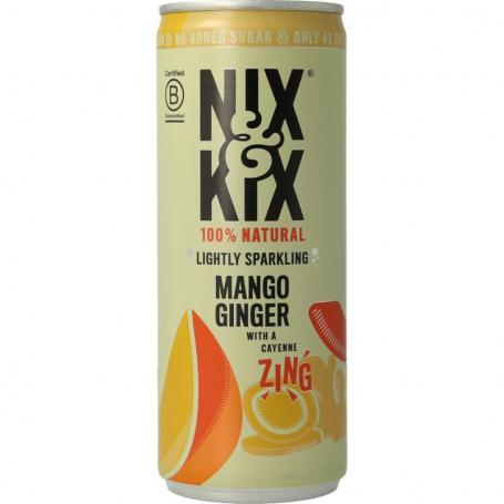 Mango ginger blikje van Nix & Kix