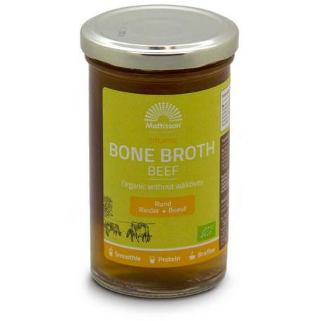 Organic beef bone broth - botten boullion rund bio van Mattisson