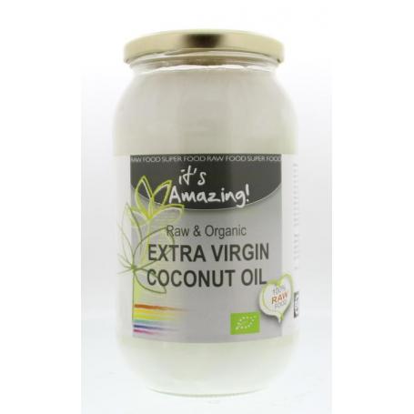 Kokosolie extra virgin in glas bio van It's Amazing