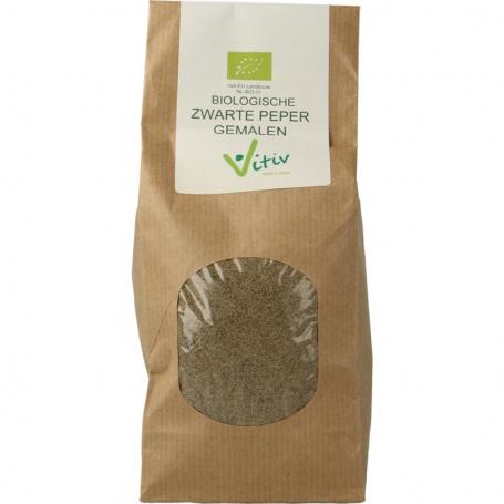 Peper gemalen zwart bio van Vitiv