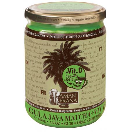 Gula java matcha + vitamine D bio van Amanprana