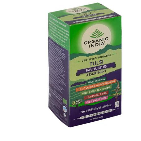 Tulsi favourites assortiment thee bio van Organic India