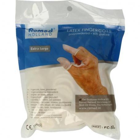Vingercondooms latex XL van Romed
