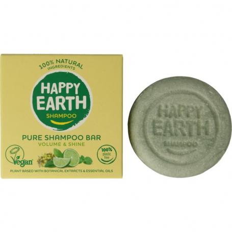 Shampoobar volume & shine van Happy Earth