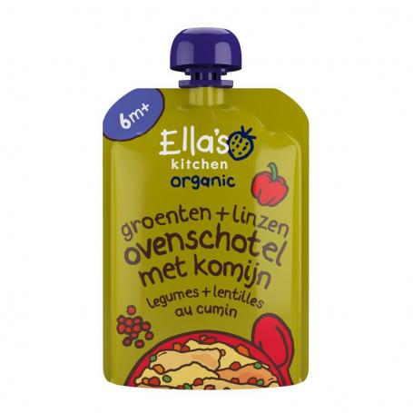 Groente ovenschotel linzen en komijn 6+ mnd bio van Ella's Kitchen