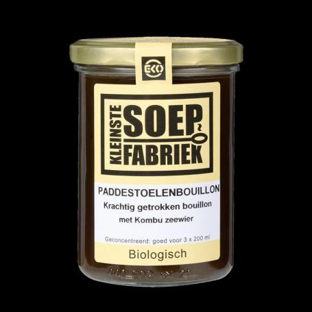 Paddenstoelbouillon bio van Kleinstesoepfabr