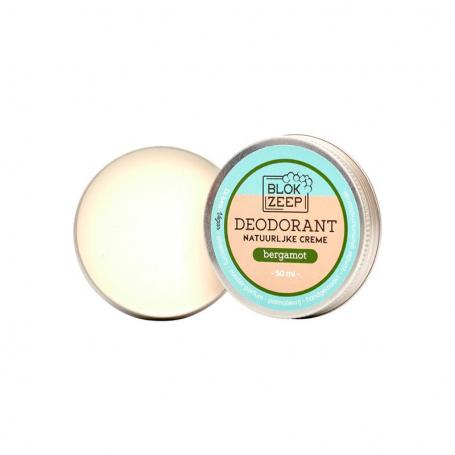 Deodorant creme bergamot van Blokzeep
